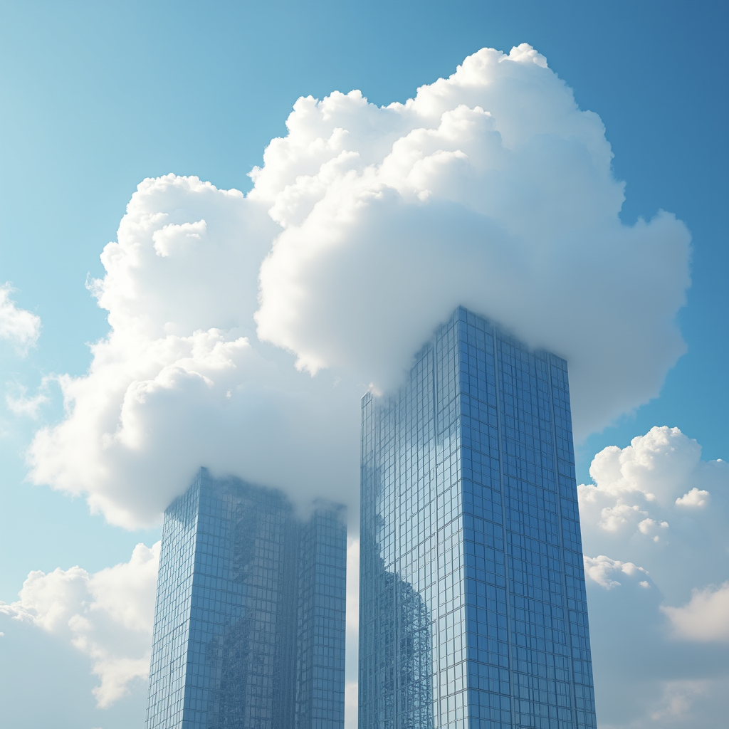Clouds and skyscrapers